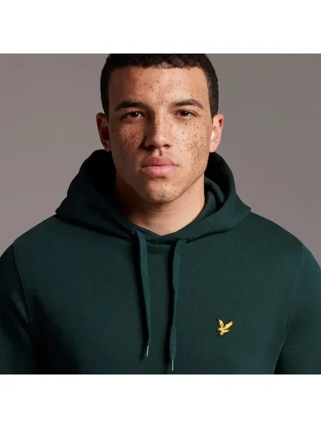 Bluza z kapturem Lyle & Scott z kapturem zielona