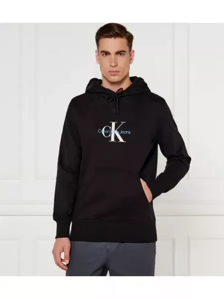 Calvin Klein Jeans Pulóver DISTRESSED fekete