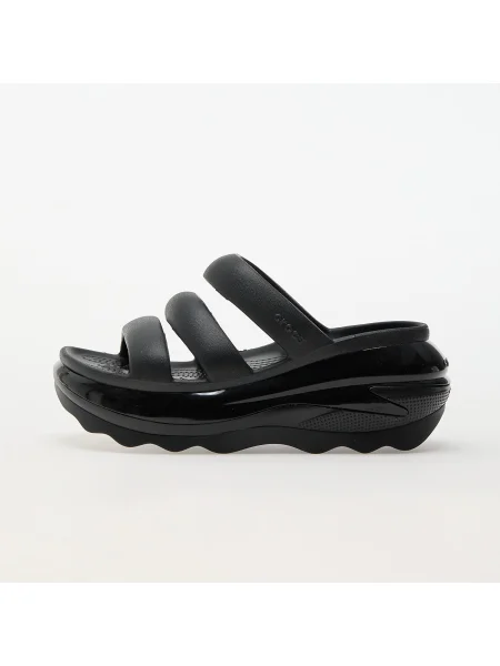 Чехли Crocs Mega Crush Triple Strap с платформа черно