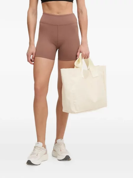 Σορτς Ea7 Emporio Armani με ψηλή μέση με σχέδιο καφέ