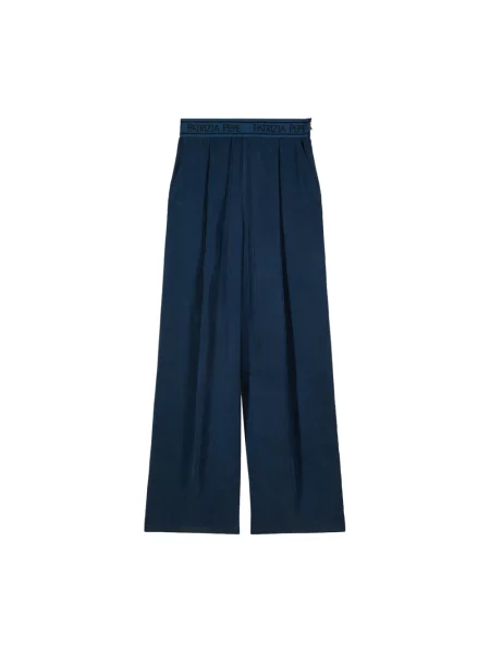 Spodnie palazzo Patrizia Pepe niebieskie