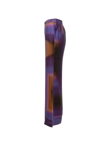Pantaloni Momoni cu imagine violet