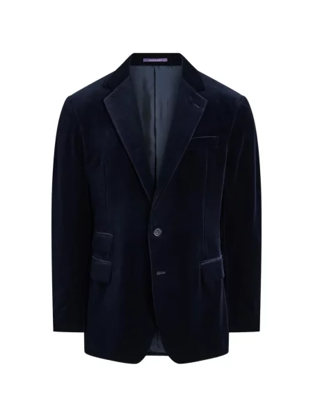 Sacou Ralph Lauren Purple Label de catifea albastru
