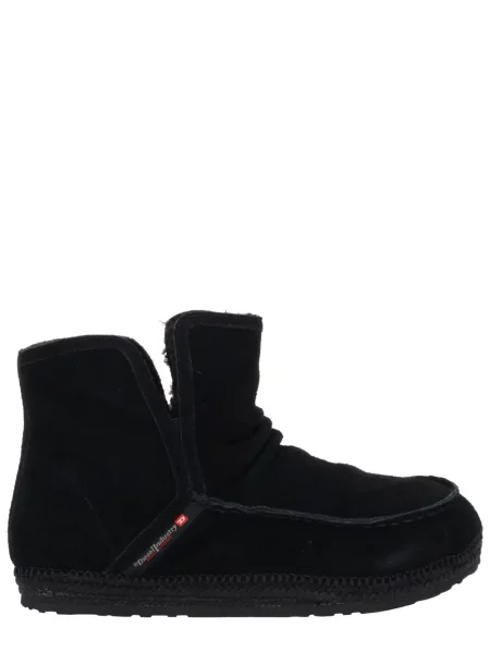 Cizme scurte Diesel din piele negru