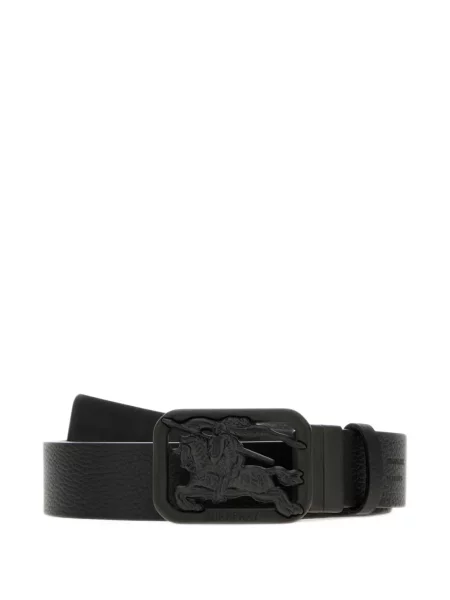 Cu centură reversibil curea Burberry în carouri negru