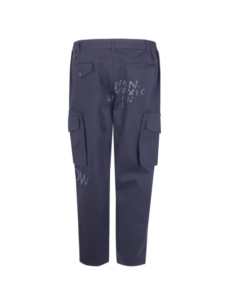 Pantaloni cargo Comme Des Garçons Shirt cu imagine albastru
