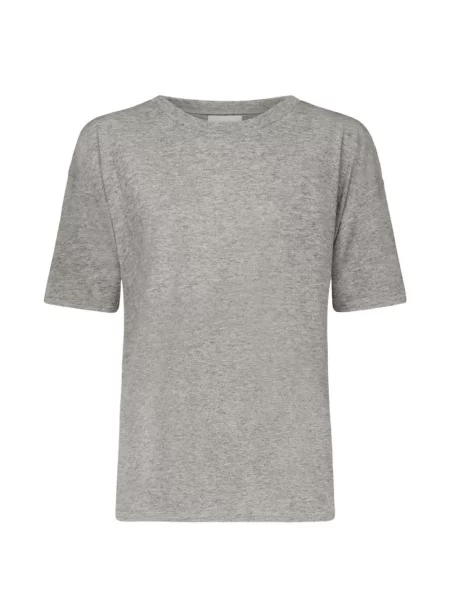 Tricou Loulou De Saison din jerseu gri