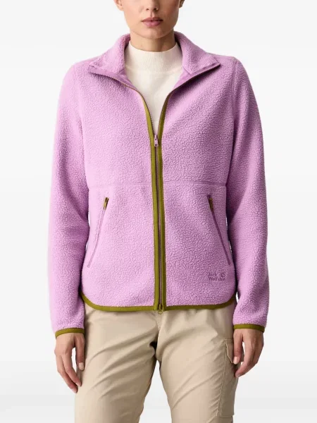 Hanorac din fleece Jack Wolfskin din fleece violet