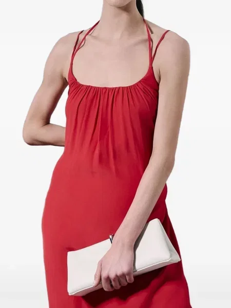 Geantă plic Vera Wang din piele alb