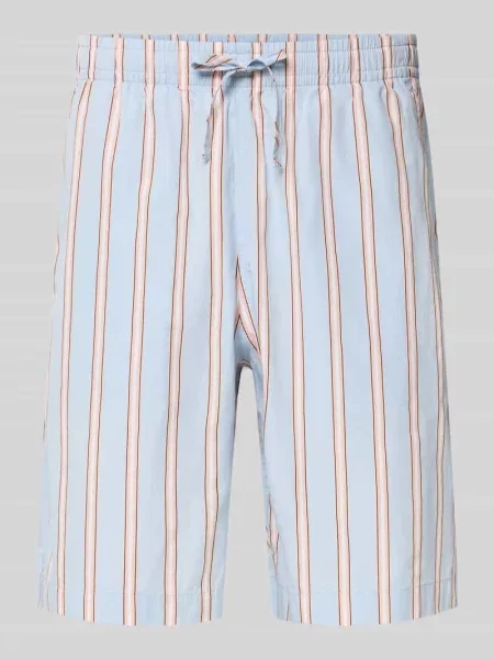 Szorty dresowe w kroju relaxed fit z czystej bawełny Lacoste błękitne