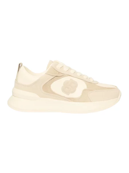 Sneakersy Boss skórzane białe