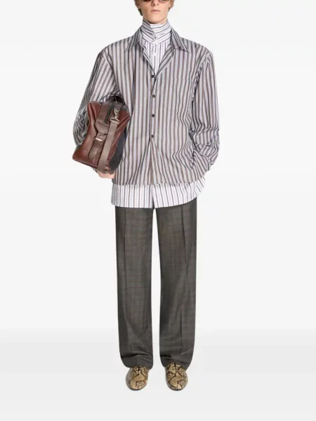 Cămașă Dries Van Noten maro