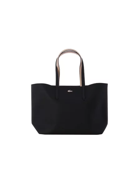 Ročna torba Lacoste črna