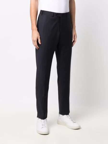 Zúžené kalhoty Emporio Armani modré