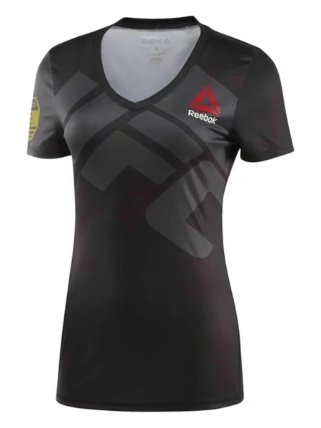 Tricou Reebok cu decolteu în V negru