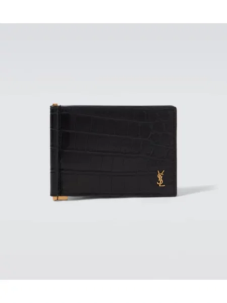 Portofel Saint Laurent din piele negru