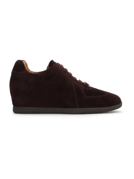 Sneakersy Kazar zamszowe brązowe