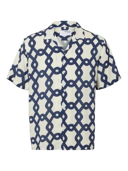 Selected Homme Cămașă Bleumarin albastru