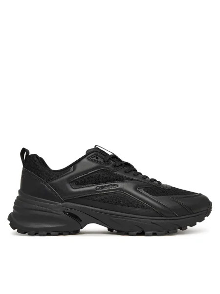 Calvin Klein Sneakersy Hike Runner Laceup Strip M-Lt čierna