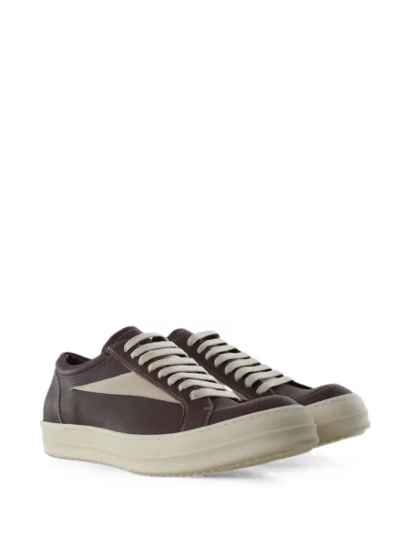 Sneakerși Rick Owens din piele maro