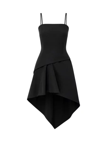 Rochie Alexander Wang cu volane asimetrică negru