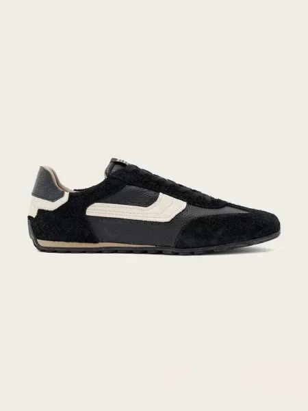 AllSaints Liam Hex Low Top sneakers pentru bărbați din piele negru