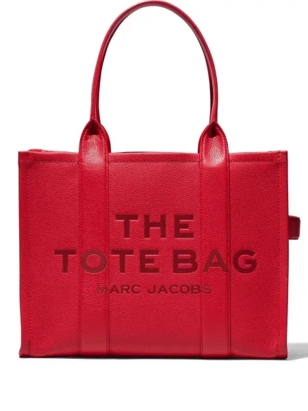 Geanta de piele Marc Jacobs din piele roșu
