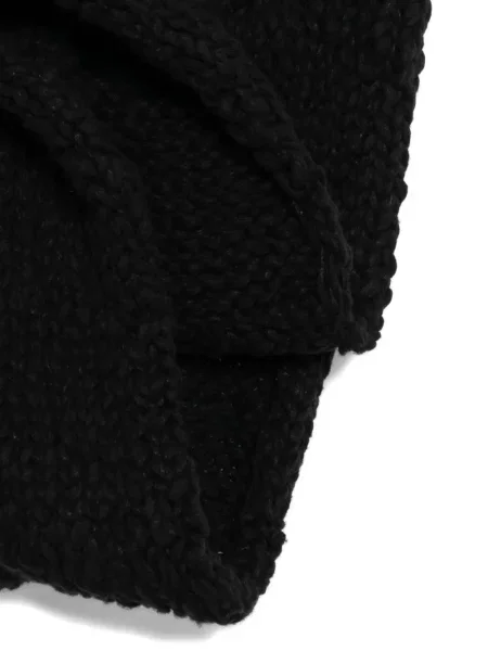 Fular Yohji Yamamoto tricotate negru