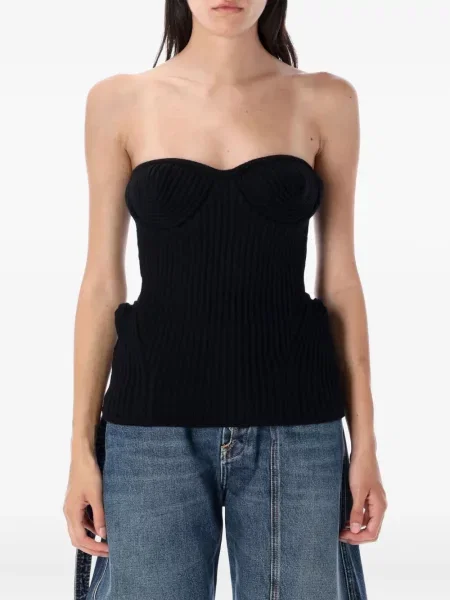 Sutien Jean Paul Gaultier tricotate negru
