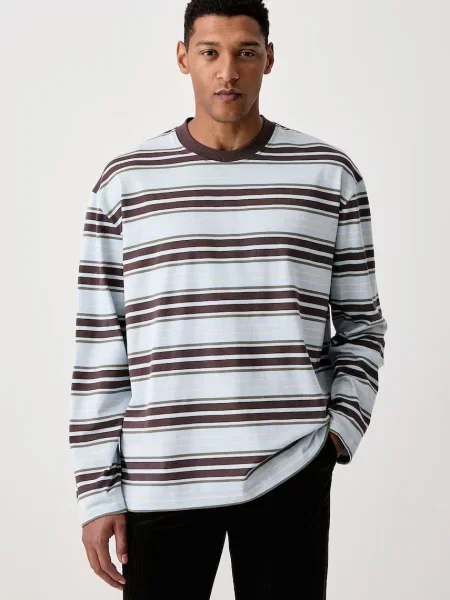 Tricou cu mânecă lungă Les Deux albastru