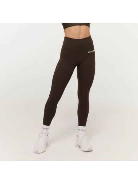 Legginsy fitness z wysokim stanem Limitless brązowe