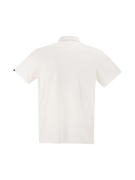 Koszulka polo Rrd z twillu z logo biała