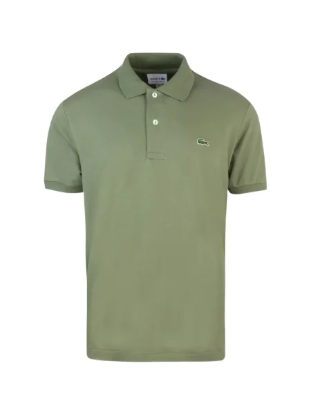 Tricou polo Lacoste cu autograf verde