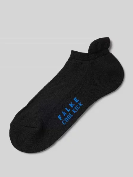 Krótkie skarpety z nadrukiem z logo Falke czarne