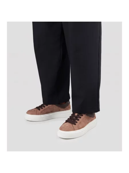 Sneakersy Alexander Smith brązowe