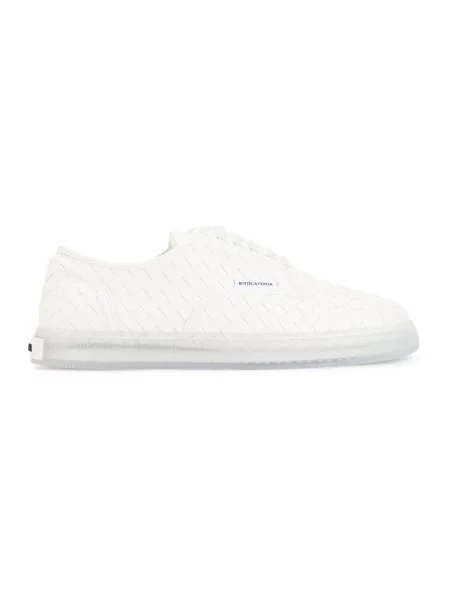 Sneakersy Bottega Veneta skórzane białe