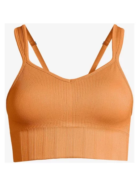 Biustonosz Casall Seamless Rib Padded Sports L pomarańczowy