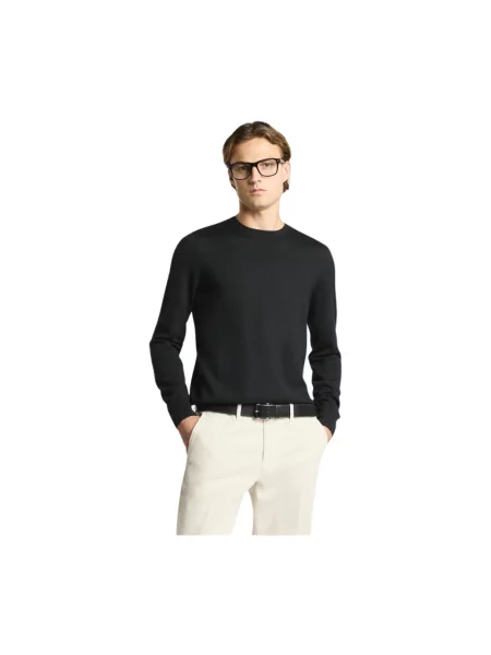 Sweter Fay wełniany czarny