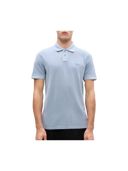 Tricou polo Boss Orange albastru