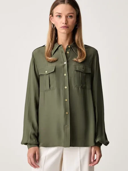 Marciano by Guess cămașă pentru femei cu vâscoză NORI verde