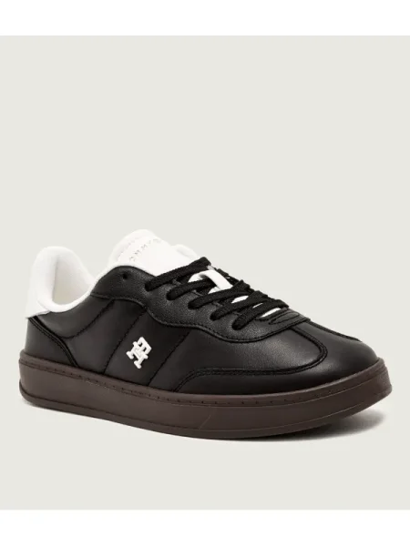 Tommy Hilfiger Teniși din piele HERITAGE negru