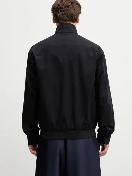 Fred Perry kurtka przejściowa z bawełną czarna