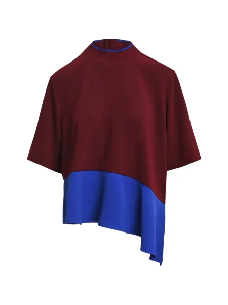 Top Essentiel Antwerp asimetric roșu