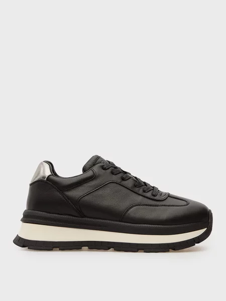 Кожаные кроссовки Prpy черные