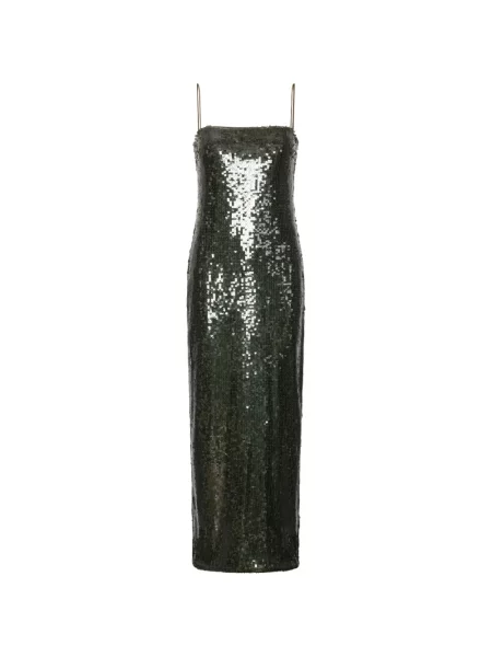 Rochie maxi Rotate Birger Christensen cu paiete verde