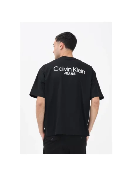 Koszulka Calvin Klein Jeans z logo czarna