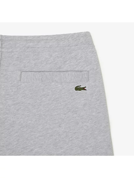Lacoste Spodnie Dresowe Z Nadrukiem Slim Fit szare