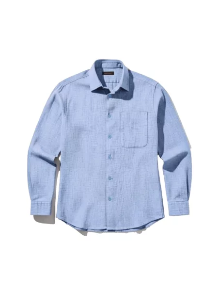 Kleidermafia Košeľa Regular Fit Cotton Pocket Shirt Blue' modrá