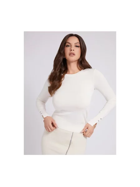 Guess sweter lekki biały