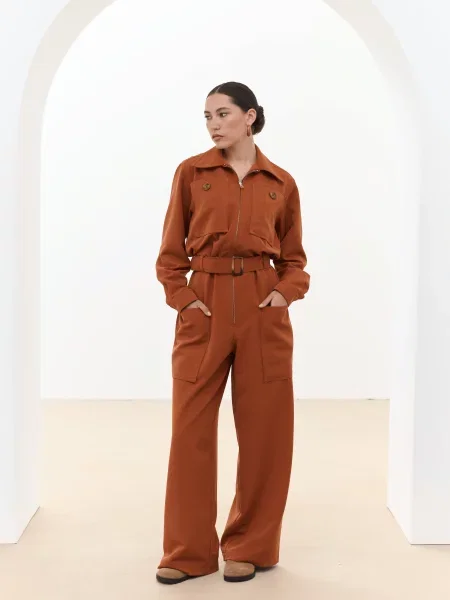 Комбінезон a LOT віскоза/поліестер помаранчевий